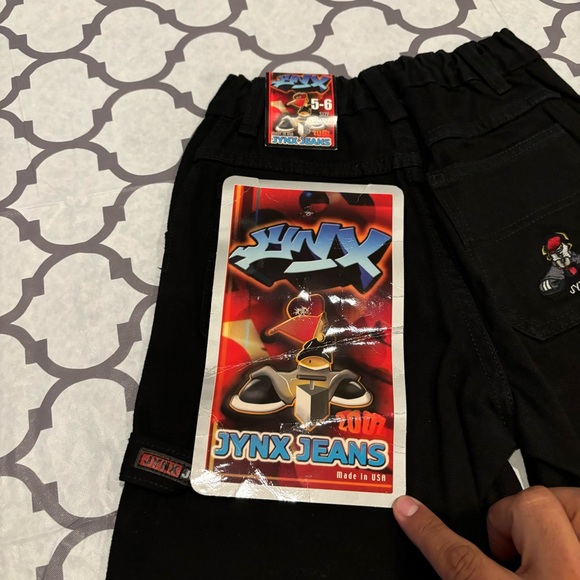Vintage Jynx Jeans Kids 5-6 Made In USA Y2K Baggy Wide JNCO Skater Rare New - Picture 4 of 14